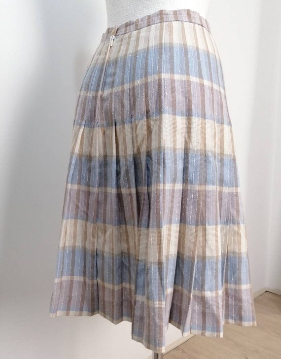 Medium Lenght Long Skirt 80s, Medium Size M 38, Pastel Colours