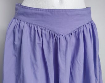 vintage rok, zomerrok, lang, middellang, violet, pastelpaars, pastelkleurige rok, licht, strak om de taille, elegant, minimalistisch maat S M