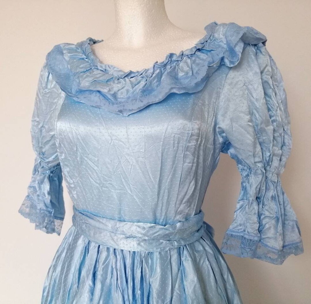 virginia dress vintage blue