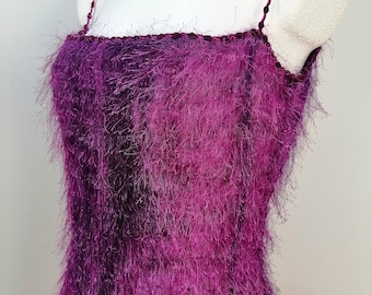 Vintage 90s 00s dress hair, party dress, rare, violet, purple, size S small to M medium