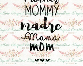 Mom SVG Digital Cut File