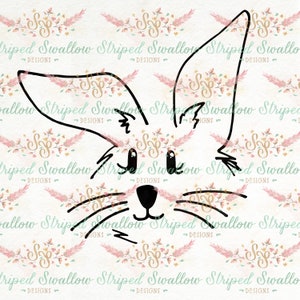 Little Bunny Hand-drawn SVG Digital Cut File