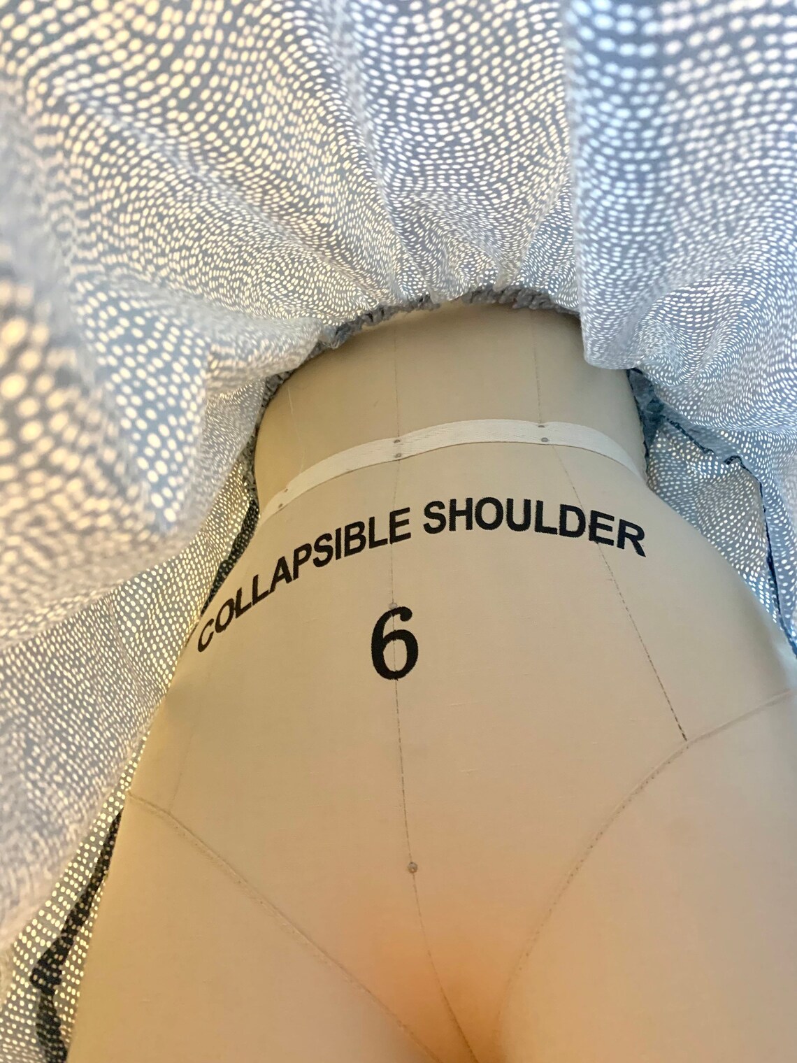 Blaues und weißes Punkte bedrucktes Kleid mit Maske | Etsy