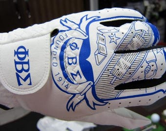 Phi Beta Sigma Fraternity Crest Golf Glove