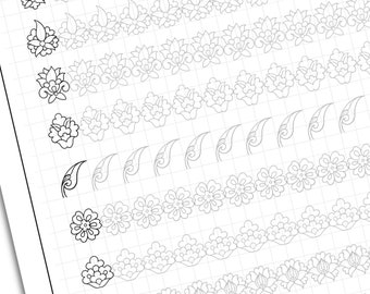 PPT_01, Pattern Practice Templates, Geometric Ornament, Mandala Patterns, PDF Sheets, Art Therapy, Training Sheets, Instant Printable