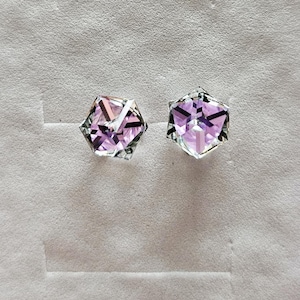 925 Sterling Silber Ohrstecker Kristall von Swarovski 6 mm Vitrail Light, Ohrringe, Brautjungfer Schmuck