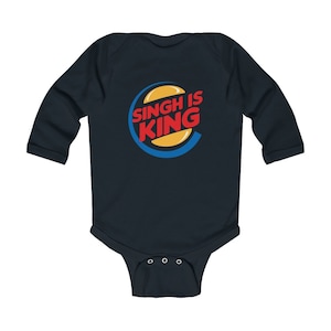 Singh is King Indian Baby Onesie, Unisex Baby Clothing, For Baby Boy, Baby Girl or Baby Showers, South Asian Gifts, Desi Gifts