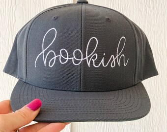 Bookish Embroidered Hat | Book Lover Hat | Gift for Bookworms | Gift for Reader | Bookish Merch | Gift for Book Nerds | booktok  bookstagram