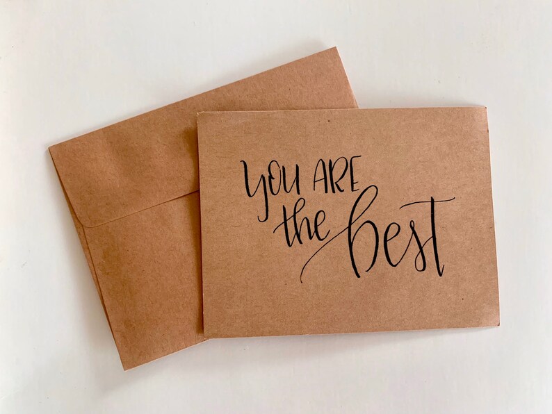 You Are the Best Card Pack Kraft Paper Cards With Etsy