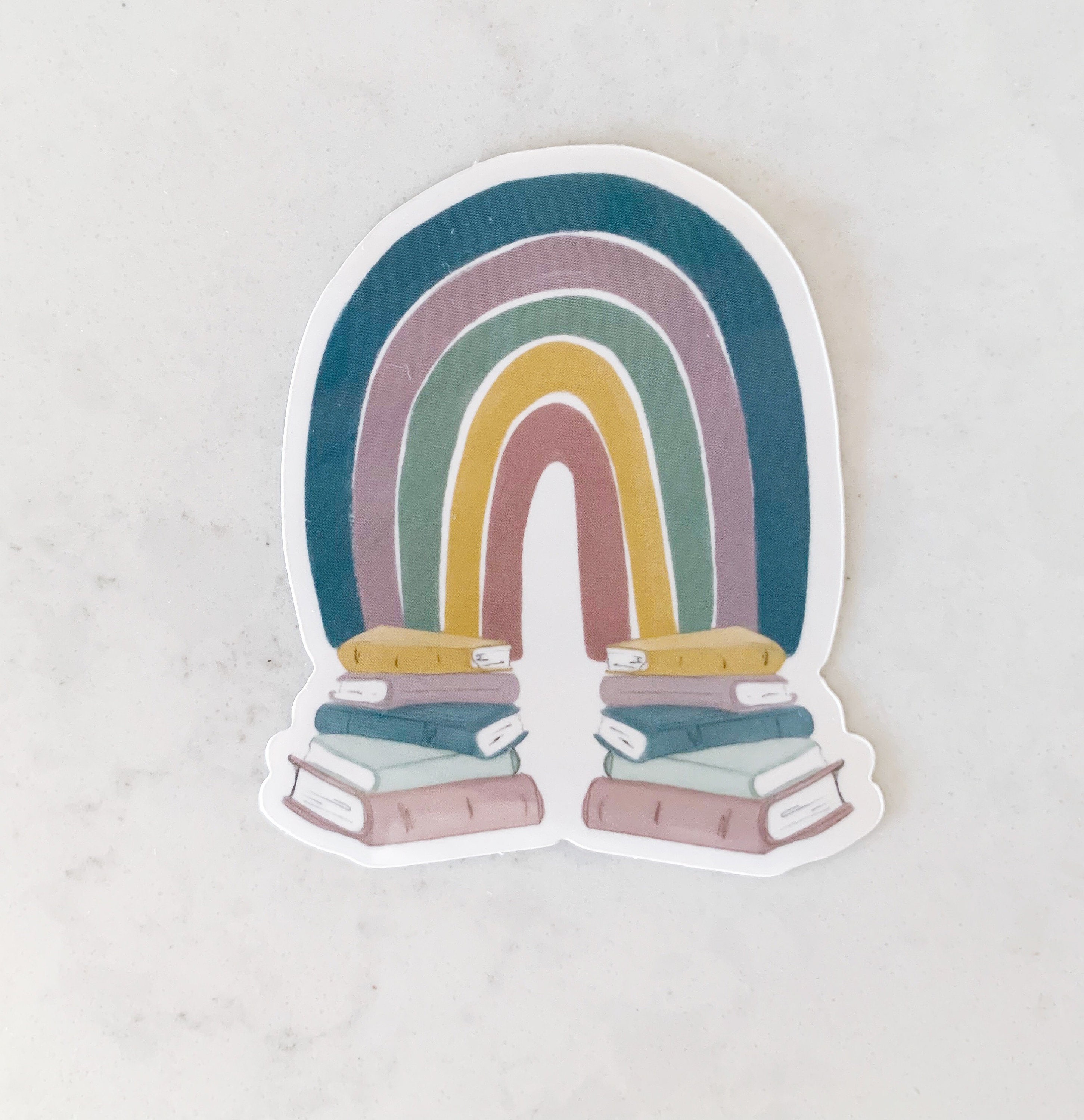 Reading Rainbow Sticker | Waterproof Sticker | Hand Drawn | Sticker for ...