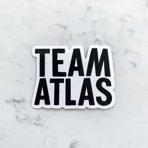 It Ends With Us Sticker Team Atlas Sticker Colleen Hoover Sticker Bookish Merch Book Lovers Gifts for Book Worms Bookish Things