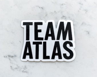 It Ends With Us Sticker Team Atlas Sticker Colleen Hoover Sticker Bookish Merch Book Lovers Gifts for Book Worms Bookish Things