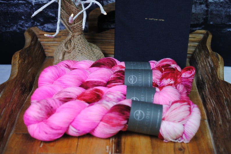 Pink Craze SW 75/25 Merino/Nylon Blend Yarn image 1