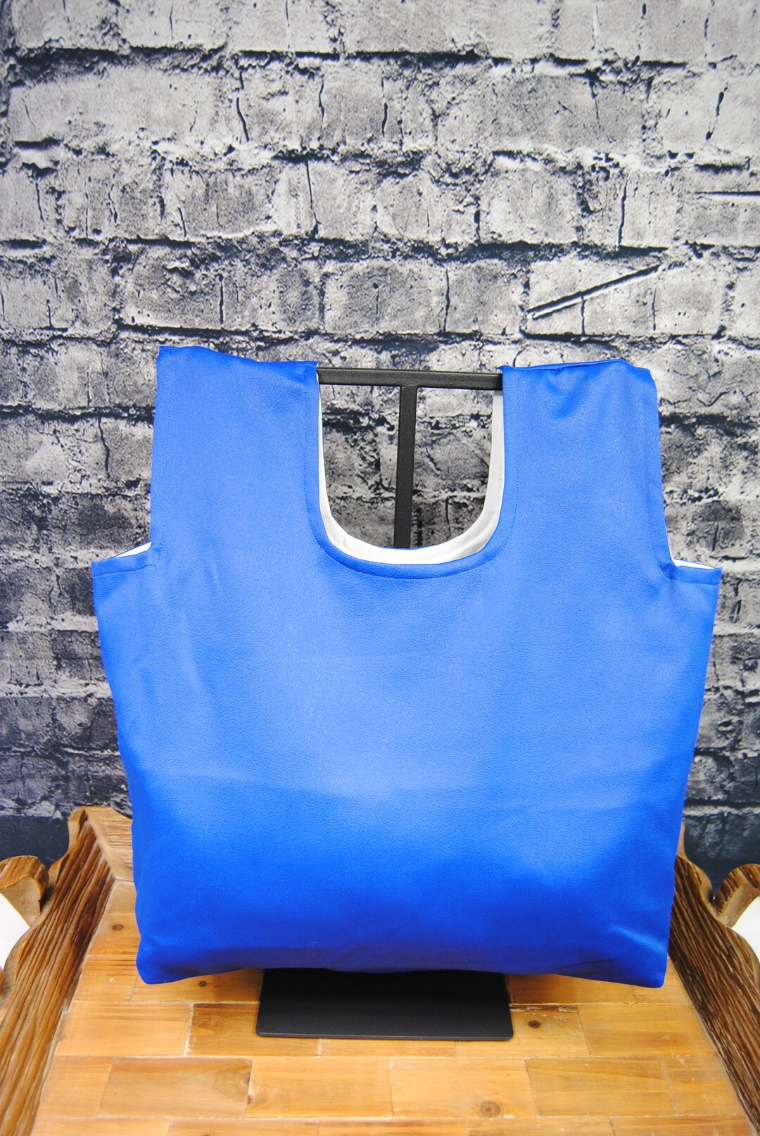 Large Blue Project Bag Etsy