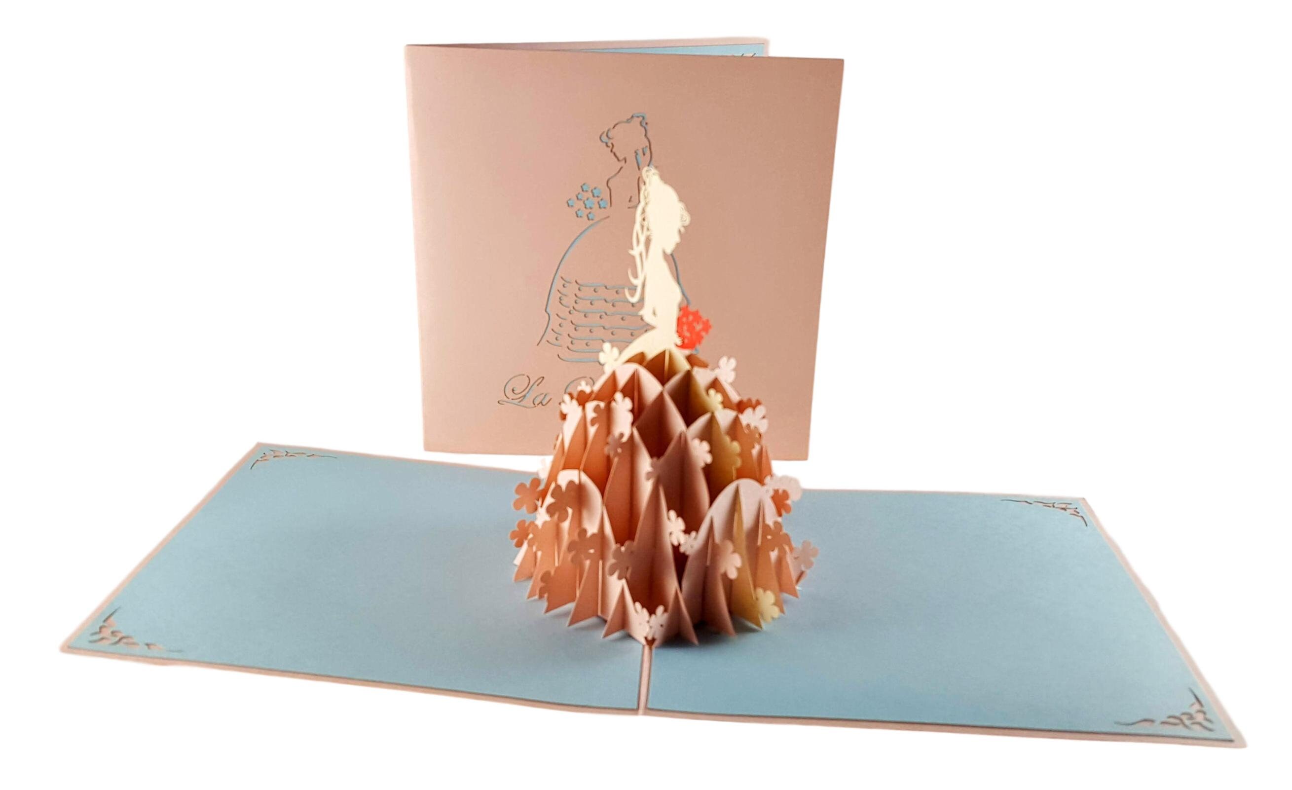 La Quinceañera 3D Pop Up Greeting Card 15th Birthday Pink Etsy