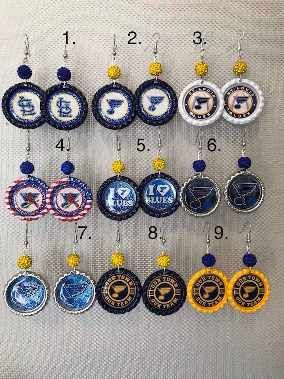 St. Louis Blues Earrings NHL Blues Hockey Jewelry