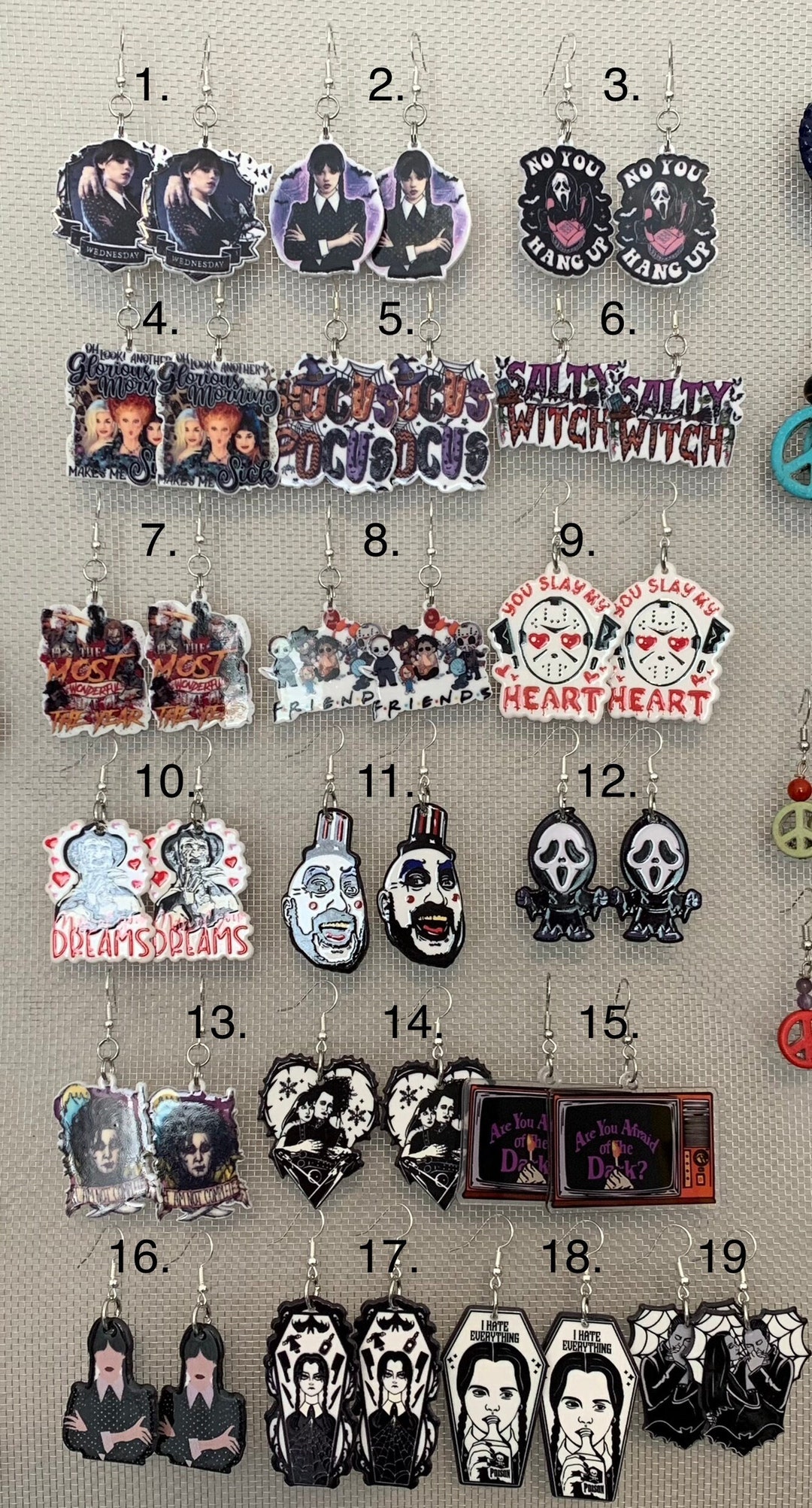 Spooky Halloween Earrings - Etsy