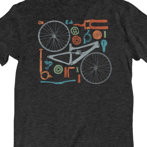 Parts-mountain Bike T-shirt - Etsy