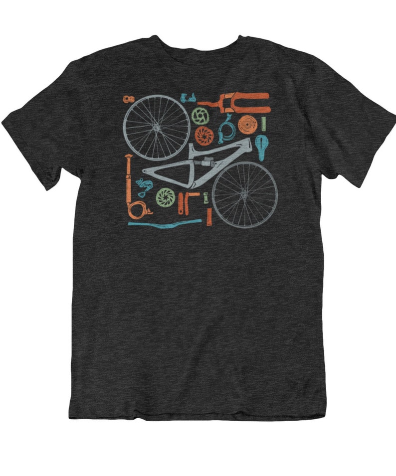 Parts-mountain Bike T-shirt - Etsy