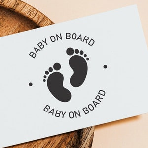 Baby Footprint, Baby on Board, digital download, baby feet bundle, footsteps, baby shower gift, footprint clipart