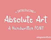 Absolute Art Font: Handwritten Script (OTF)