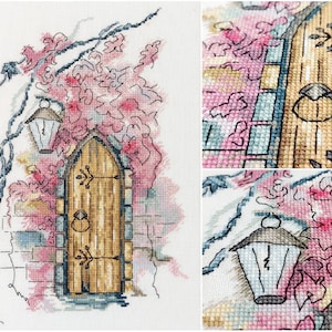 Door modern counted cross stitch pattern - Artmishka Cross Stitch - PDF file instant download