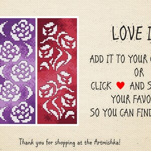 Set Of 3 Cross Stitch Bookmark Pattern In Assisi Style Floral Motifs 