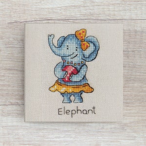 Elephant Cross Stitch Pattern - Cross Stitch PDF Pattern - Cross stitch for kids - Funny Cross Stitch Pattern - Animal Cross Stitch Pattern