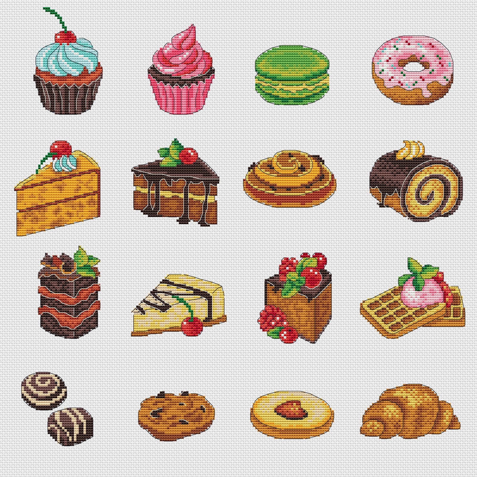 クロスステッチパターン ドルチェヴィータ - スイートクロスステッチ