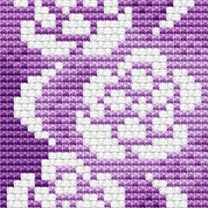 Set Of 3 Cross Stitch Bookmark Pattern In Assisi Style Floral Motifs 