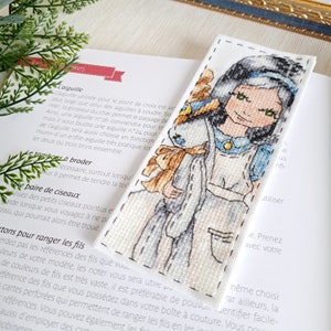 Cross Stitch Bookmark Pattern Alice - Mini Cross Stitch - Cross stitch PDF pattern - Funny cross stitch art - How to cross stitch tutorial