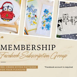 Artmishka Membership - One year access to 190+ cross stitch patterns in Facebook group