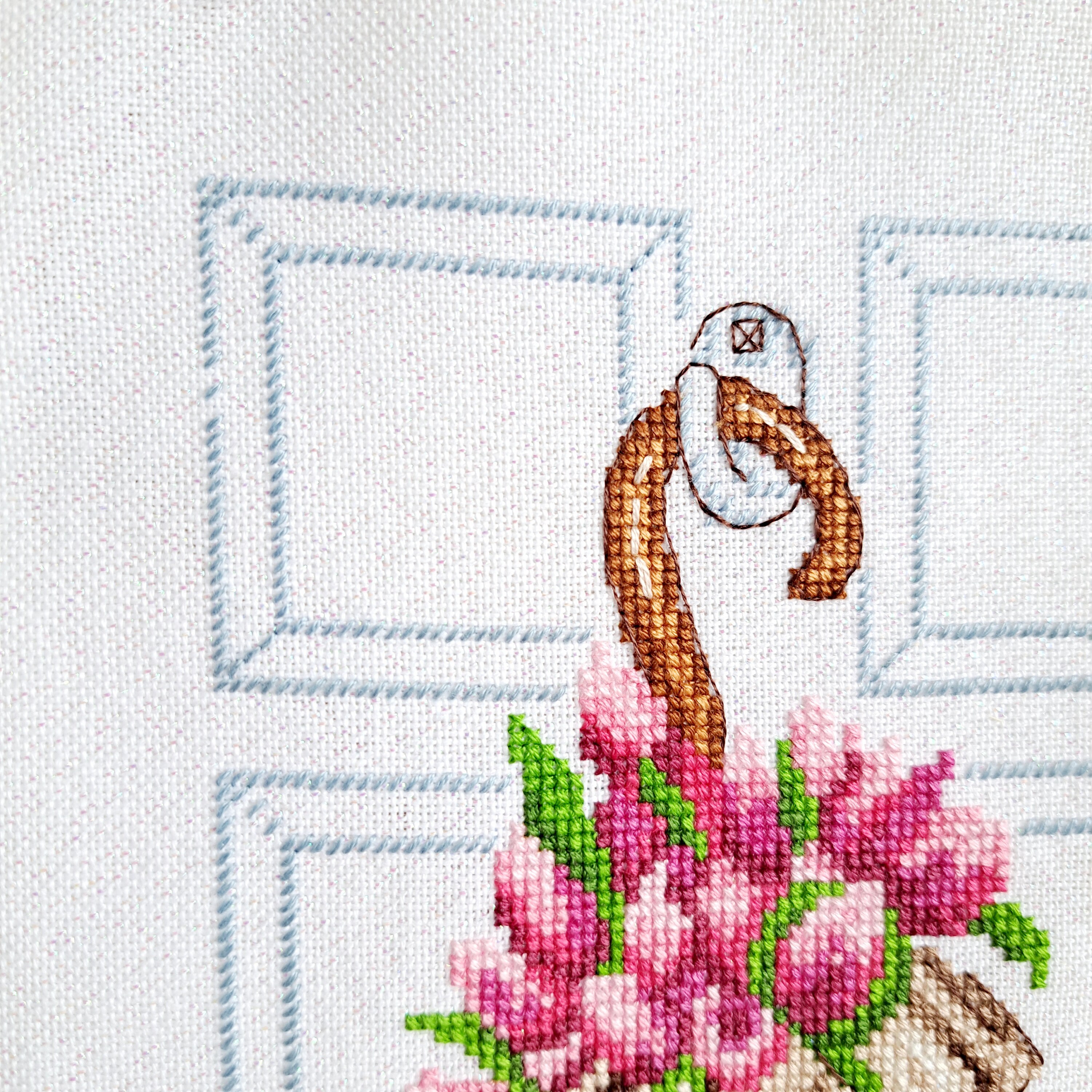 Umbrella With Flowers Cross Stitch Pattern PDF Cross Stitch Chart