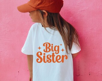 Big Sister Shirt Big Sister Shirts Announcement Shirt Sister Tee For Toddler Big Sis T Shirt For Youth Sibling Tshirt Gift For Big Sister