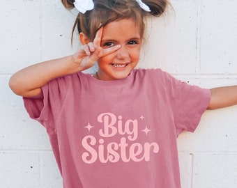 Big Sister Shirt Big Sister Shirts Announcement Shirt Sister Tee For Toddler Big Sis T Shirt For Youth Sibling Tshirt Gift For Big Sister