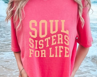 Bff Shirt Bestie Shirts Soul Sister Gift Wedding Gift For Soul Sister Bestie Gift Bestfriend Birthday Gift Bestie Tshirt Bridesmaid Shirt