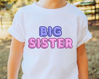 Big Sister Shirt, Promoted to Big Sister Shirt, Baby Announcement Shirt, Gift for Big Sister, New Big Sister, Matching Family Shirt