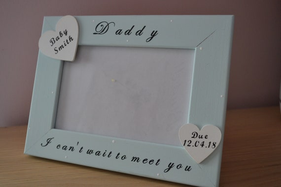 8x6” Personalised Special Gift Family Dad Nan Grandparents Baby Scan Photo Frame