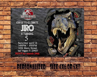 Jurassic World,Jurassic World Birthday Invitation,Jurassic World Party,Jurassic World Printable,Jurassic Park Invitation,Digital Printable