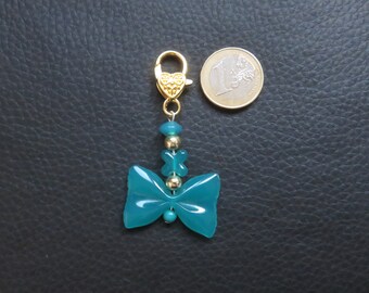 4pc Perles Turquoise synthèse Papillons 35x25mm Bleu Turquoise 4558550012081