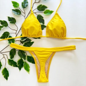 BIKINI LARISSE- Classic thong bikini  - Authentic Brazilian style,triangle bikini top