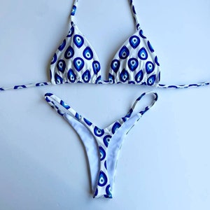 BIKINI AFRODITE GREEK Eye - Classic thong bikini  - low rise with V front, triangle bikini top