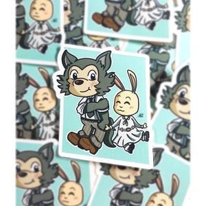 BEASTARS Legoshi & Haru Sticker - anime, waterproof