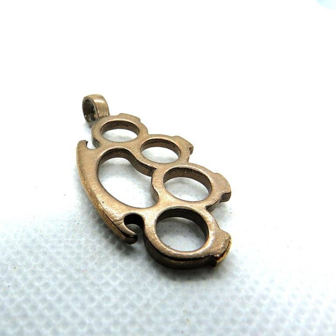 Brass Knuckles Pendant Etsy