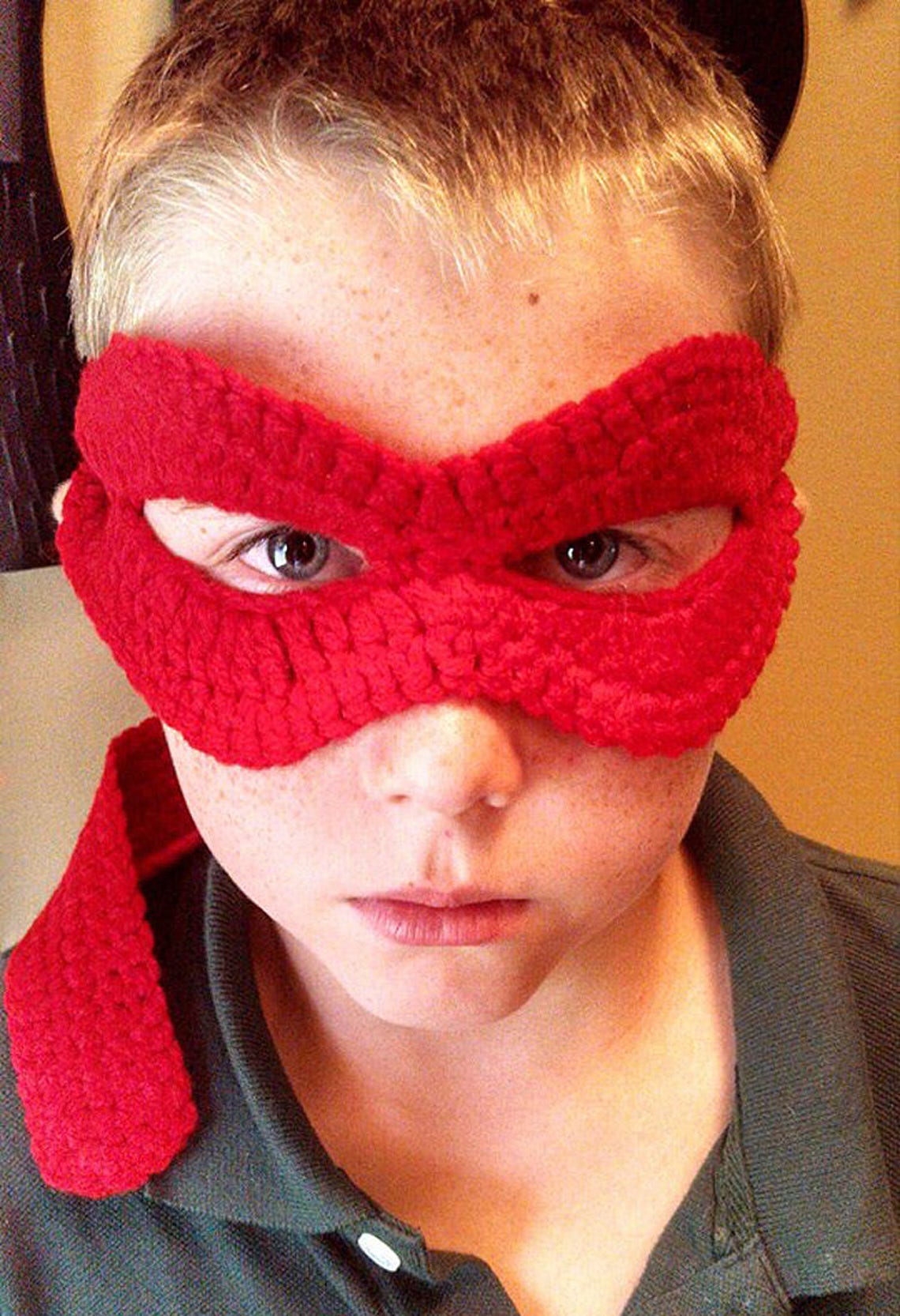 Ninja Turtle Mask Crochet Pattern Crochet Mask Pattern Etsy