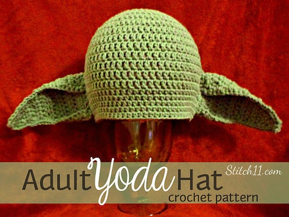 crochet yoda hat