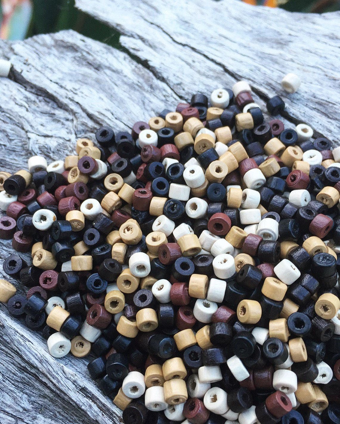 4x3mm Heishi Timber Wood Beads 20 Grams Approx 800 Beads Etsy Australia