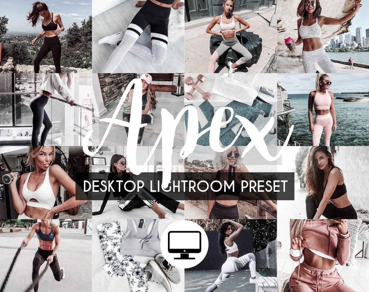 3 Desktop Lightroom Presets APEX Sporty Activewear ...