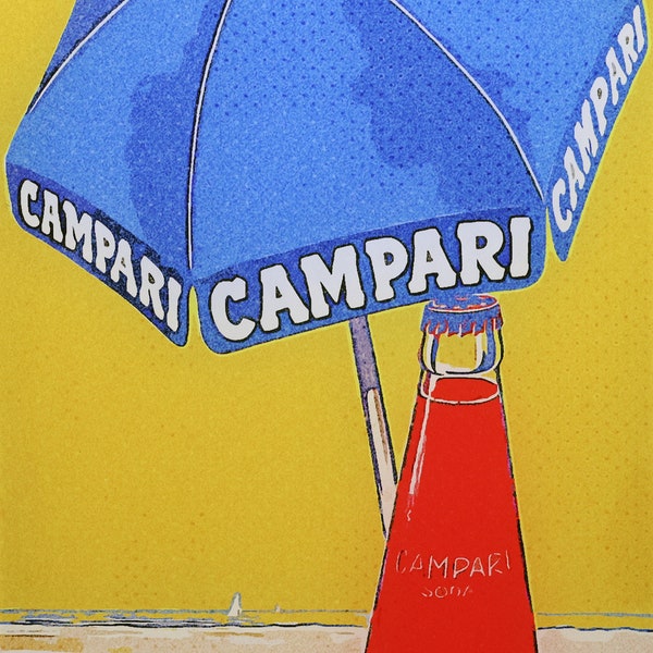 Campari Werbung auf Acrylglas