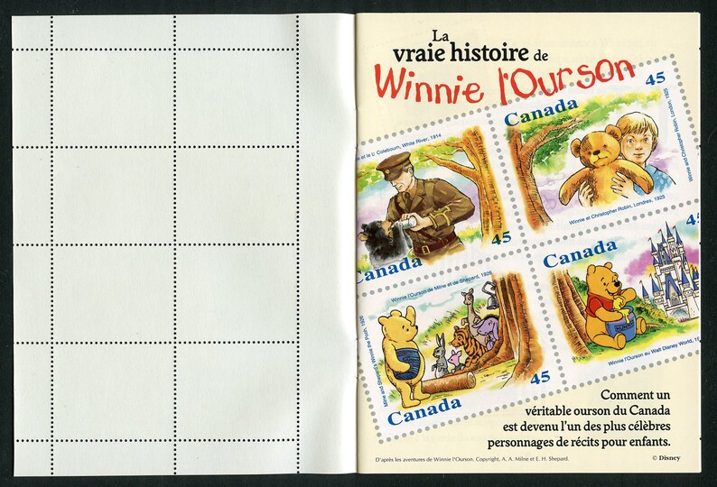 Canada Walt Disney Winnie The Pooh Booklet Souvenir Sheet Etsy Canada Walt Disney Winnie The Pooh Booklet Souvenir Sheet Etsy